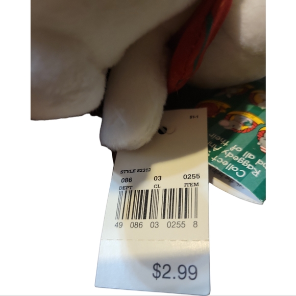 Vtg 98 Commonwealth Snowden Friends White Stuffed Bunny Rabbit Animal Plush Toy - Picture 11 of 11